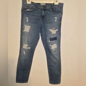 Current/Elliott blue distressed jeans size 30